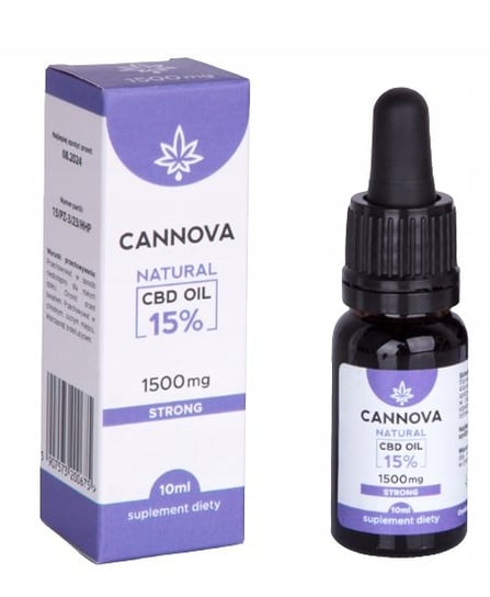 Cannova, Cbd Natural 15% Olejek Konopny, 10ml Cannova