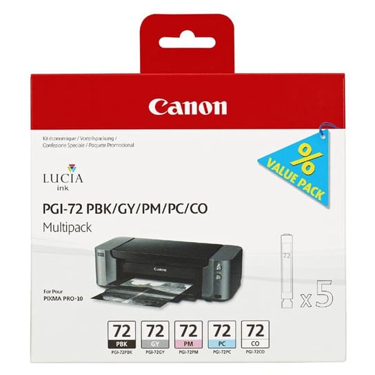 Canon oryginalny ink / tusz PGI72, PBK/GY/PM/PC/CO, 6403B007, Canon PIXMA Pro-10 Canon