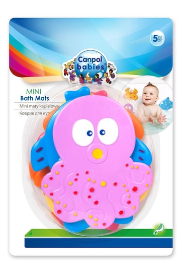 Canpol Babies, Mini maty kąpielowe, kolorowy ocean, 5 szt. Canpol Babies