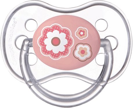 Canpol, Smoczek silikonowy, okrągły, 0-6m, Newborn Baby, różowy Canpol Babies