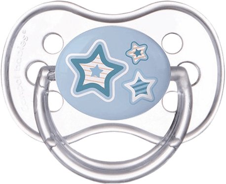 Canpol, smoczek silikonowy okrągły, 18m+, Newborn Baby, Niebieski Canpol Babies