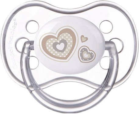 Canpol, Smoczek silikonowy, okrągły, 6-18m, Newborn Baby, biały Canpol Babies