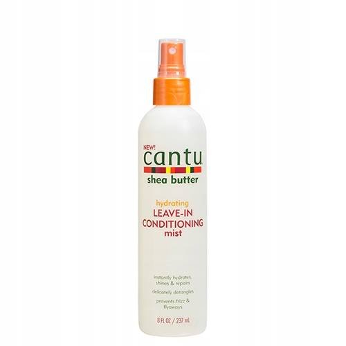 Cantu, Hydrating Leav-in Conditioning Mist, Nawilżająca Odżywka w Sprayu z Masłem Shea, 237ml Cantu