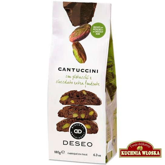 Cantuccini Pistacje i Ciemna czekolada 180g / DESEO Inna marka