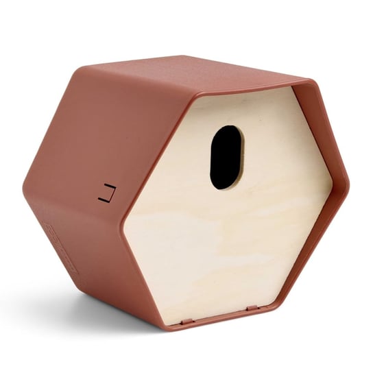 Capi Budka dla ptaków Hive 2, 19x23x20 cm, owalny otwór, brązowa Capi