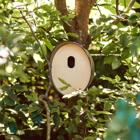 Capi Budka dla ptaków Oval 2, 24x19x23 cm, antracytowa Capi