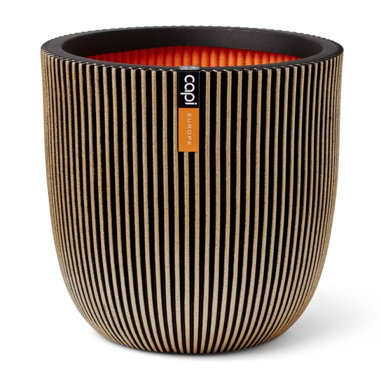 Capi Donica Groove, 35x34 cm, czarno-złota - Capi | Sklep EMPIK.COM