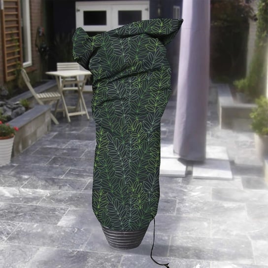 Capi Pokrowiec na rośliny, mały, 75x150 cm, zielono-czarny nadruk Capi