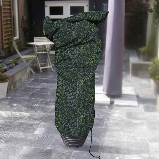 Capi Pokrowiec na rośliny, średni, 100x200 cm, czarno-zielony nadruk Capi
