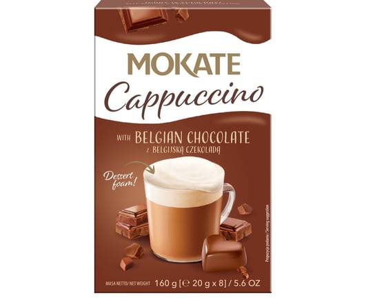 Cappuccino Mokate o smaku Belgijskiej Czekolady 160 g Mokate