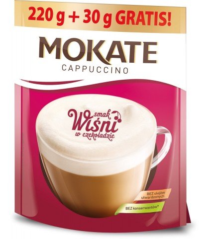 Cappuccino Mokate WIśnia w czekoladzie 250g Big Pack Mokate