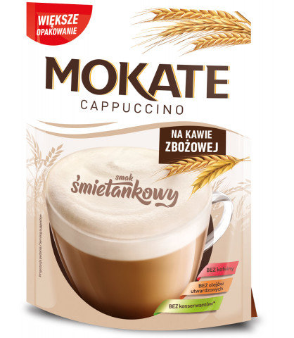 Cappuccino Mokate zbożowe o smaku Śmietankowym 130 g Mokate
