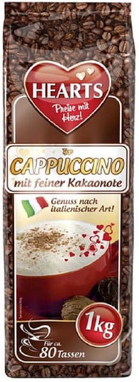 Cappuccino o smaku kakaowym HEARTS Cappuccino mit feiner Kakaonote, 1 kg Hearts
