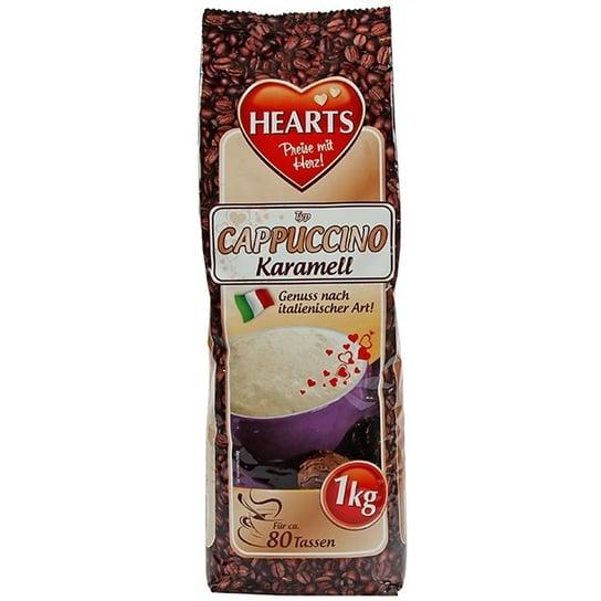 Cappucino o smaku karmelowym HEARTS Cappuccino Karamell, 1 kg Hearts
