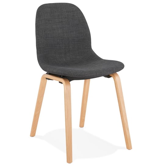 CAPRI krzesło tkanina k. ciemny szary, nogi natural Kokoon Design