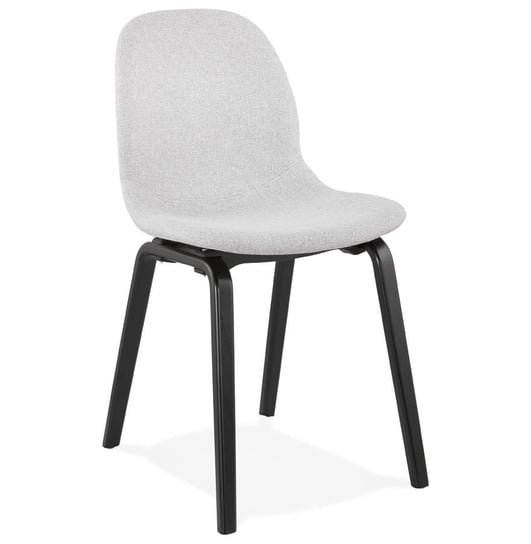 CAPRI krzesło tkanina k. jasny szary, nogi k. czarny Kokoon Design