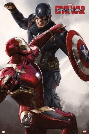 Captain America Civil War Cap Vs Iron Man - plakat 61x91,5 cm Marvel