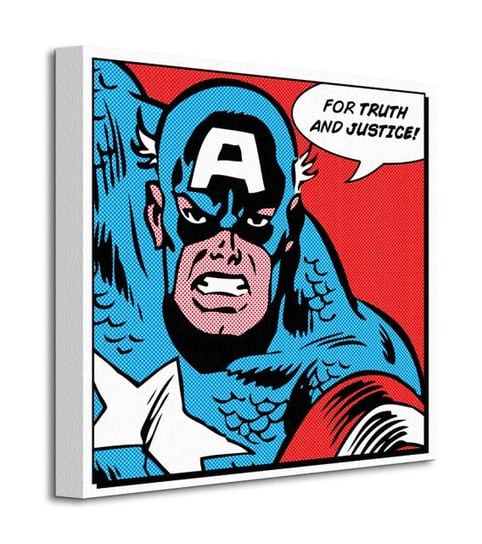 Captain America For Truth and Justice - obraz na płótnie Marvel