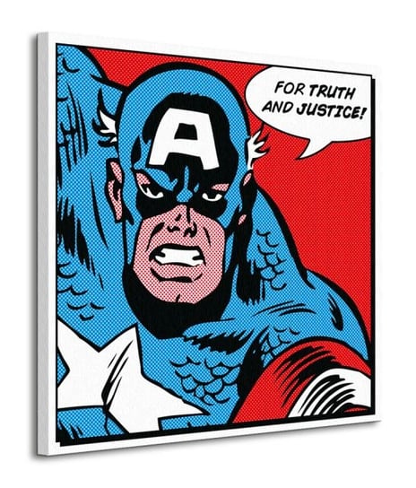 Captain America For Truth And Justice - obraz na płótnie Marvel