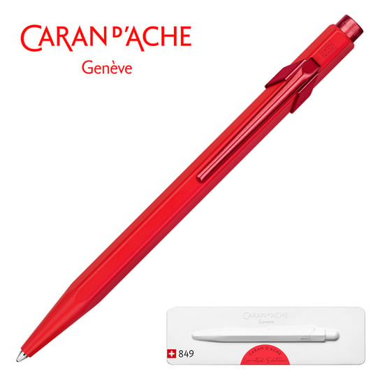 Caran D'ACHE, Długopis w pudełku Scarlet 849, czerwony CARAN D'ACHE