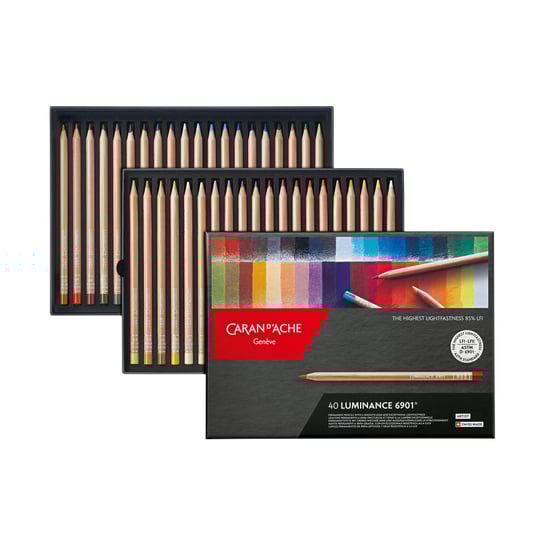 Caran D'Ache, Kredki rysunkowe Luminance 6901, 40 kolorów CARAN D'ACHE