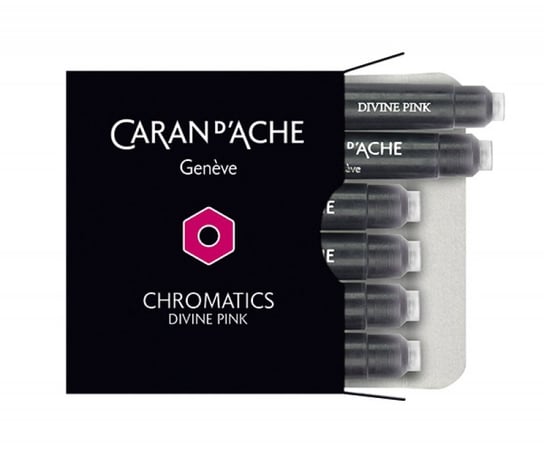 Caran D'ache, Naboje Chromatics Divine Pink, Różowy, 6 szt. CARAN D'ACHE