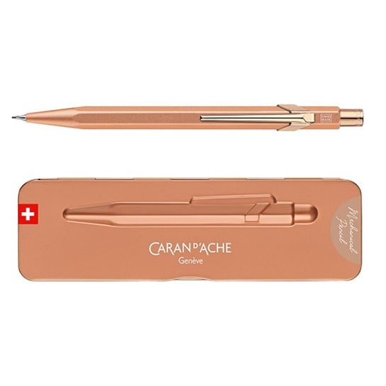 Caran D'ache, Ołówek automatyczny 844 Brut Rose w pudełku, Różowe złoto CARAN D'ACHE