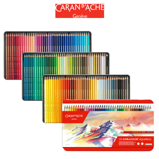 Caran D'ache, Supercolor Soft, Kredki W Metalowym Pudełku, 120 Szt. CARAN D'ACHE