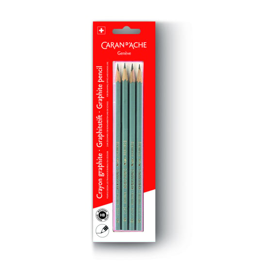 Caran D'ache, zestaw ołówków, HB, 4 szt. CARAN D'ACHE