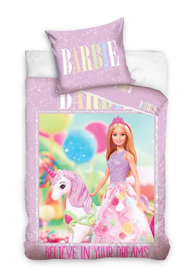 Carbotex, Barbie, Pościel dziecięca, 2-elementowa, 160x200 cm Carbotex