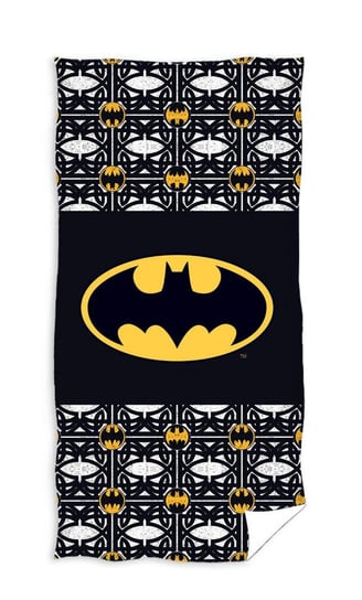 Carbotex, Batman, Ręcznik dziecięcy, 70x140 cm, Czarny Carbotex