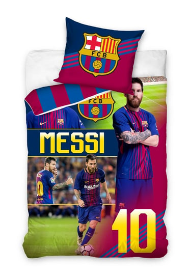 Carbotex, FC Barcelona, Messi, Pościel dziecięca, 160x200 cm Carbotex