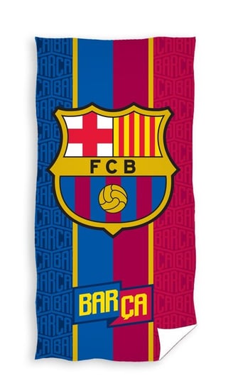 Carbotex, FC Barcelona, Ręcznik kąpielowy, Herb, 70x140 cm Carbotex