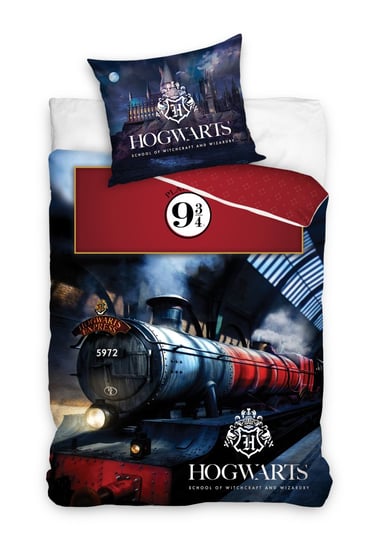 Carbotex, Harry Potter, Pościel dziecięca, Hogwarts Express, 140x200 cm Carbotex