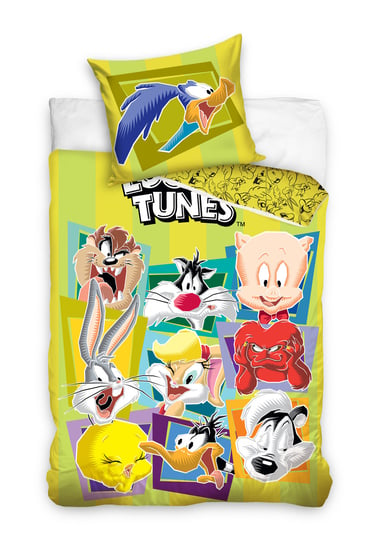 Carbotex, Looney Tunes, Pościel dziecięca, bawełniana, 160x200 cm Carbotex