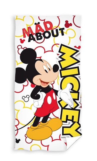 Carbotex, Myszka Mickey, Ręcznik kąpielowy, 70x140 cm Carbotex