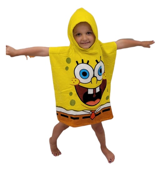 Carbotex, Ręcznik Kąpielowy z Kapturem, SpongeBob, Ponczo Carbotex