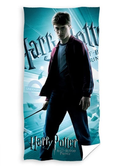 Carbotex, Ręcznik plażowy, na basen, Harry Potter, Hogwarth,70x140 cm Carbotex