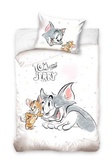 Carbotex, Tom i Jerry, Pościel licencyjna, 2-częściowa, 1605, 100x135 cm Carbotex