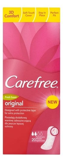 Carefree, Original, wkładki higieniczne Fresh Scent, 20 szt. Carefree