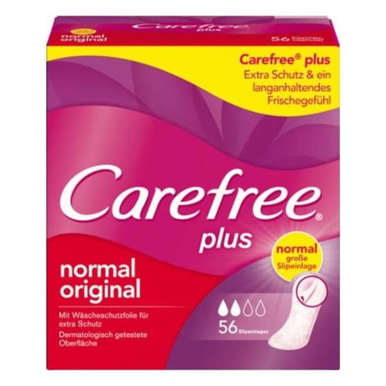 Carefree, Plus Normal, wkładki higieniczne, 56 szt. Carefree