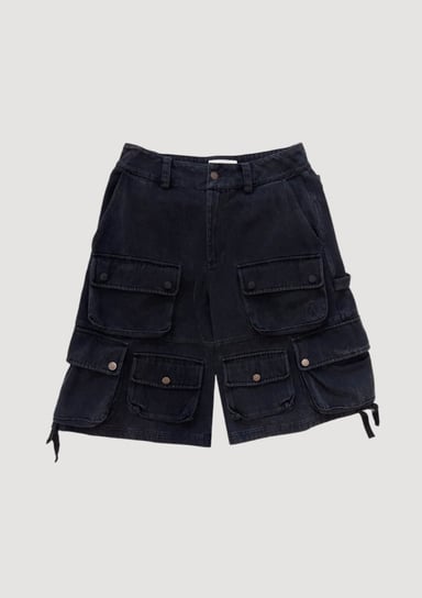 Cargo Shorts Washed Blk Inna marka