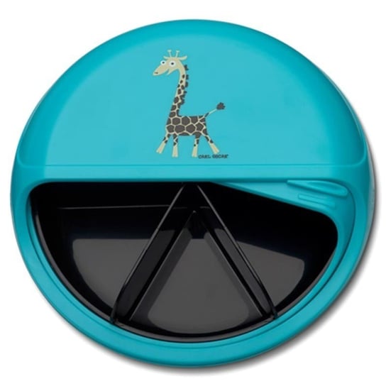 Carl Oscar BIG SnackDISC™ 5 komorowy obrotowy pojemnik na przekąski Tourquise - Giraffe Inna marka