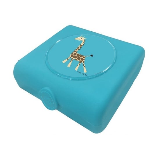 Carl Oscar Kids Sandwich Box Pojemnik na przekąski i kanapki Turquoise - Giraffe Inna marka