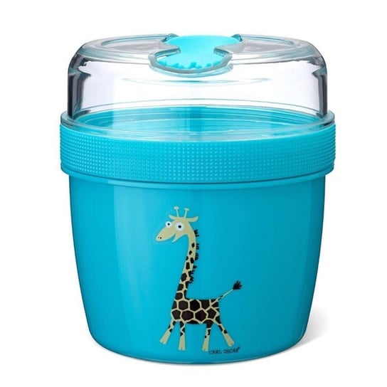 Carl Oscar- N'ice Cup™ L Pojemnik śniadaniowy z wkładem chłodzący  Turquoise - Giraffe Inna marka