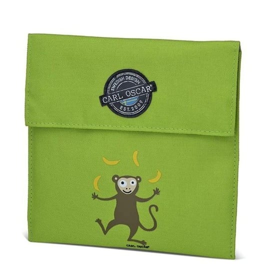 Carl Oscar Pack'n'Snack Sandwich Bag torebka termiczna na kanapki Lime - Monkey Inna marka