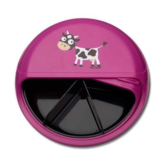 Carl Oscar Small SnackDISC™ 5 komorowy obrotowy pojemnik na przekąski Purple - Cow Inna marka