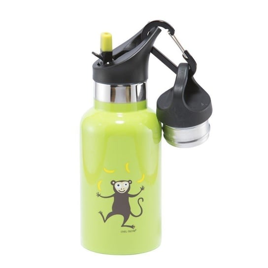 Carl Oscar TEMP Bottle - Butelka termiczna ze słomką ze szlachetnej stali nierdzewnej Lime - Monkey Inna marka