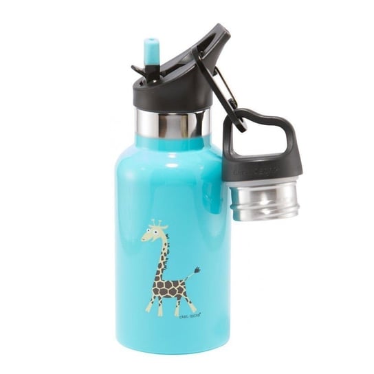 Carl Oscar TEMP Bottle - Butelka termiczna ze słomką ze szlachetnej stali nierdzewnej Turquoise - Giraffe Inna marka