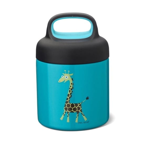 Carl Oscar Temp Lunch Jar - Termos Ze Szlachetnej Stali Nierdzewnej 0.3 L Turquoise - Giraffe Carl Oscar